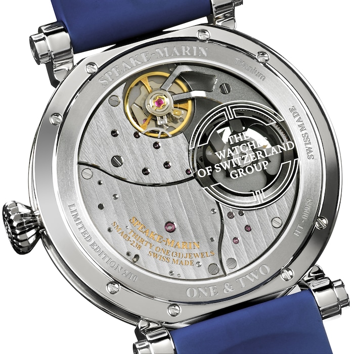 Speake-Marin One & Two Dual Time Watches of Switzerland Group Exclusive Limited Edition 42mm Blue