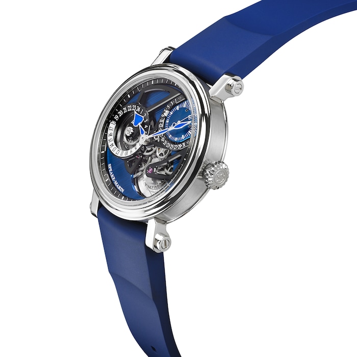 Speake-Marin One & Two Dual Time Watches of Switzerland Group Exclusive Limited Edition 42mm Blue