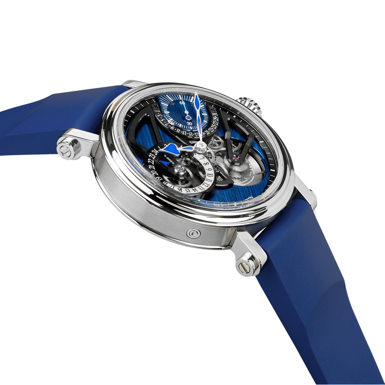 One Two Dual Time Watches of Switzerland Group Exclusive Limited Edition 42mm Blue