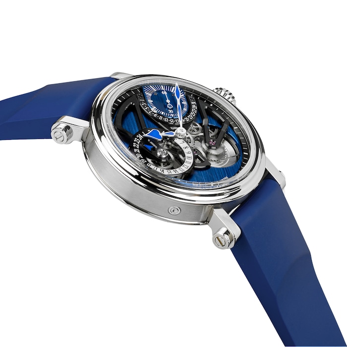 Speake-Marin One & Two Dual Time Watches of Switzerland Group Exclusive Limited Edition 42mm Blue