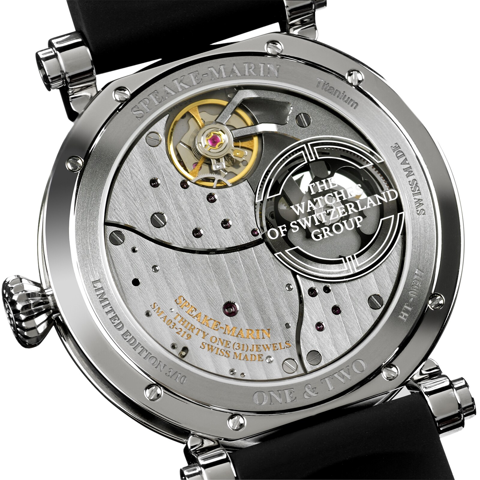 Speake-Marin One & Two Dual Time Watches of Switzerland Group Limited Edition 42mm Pink