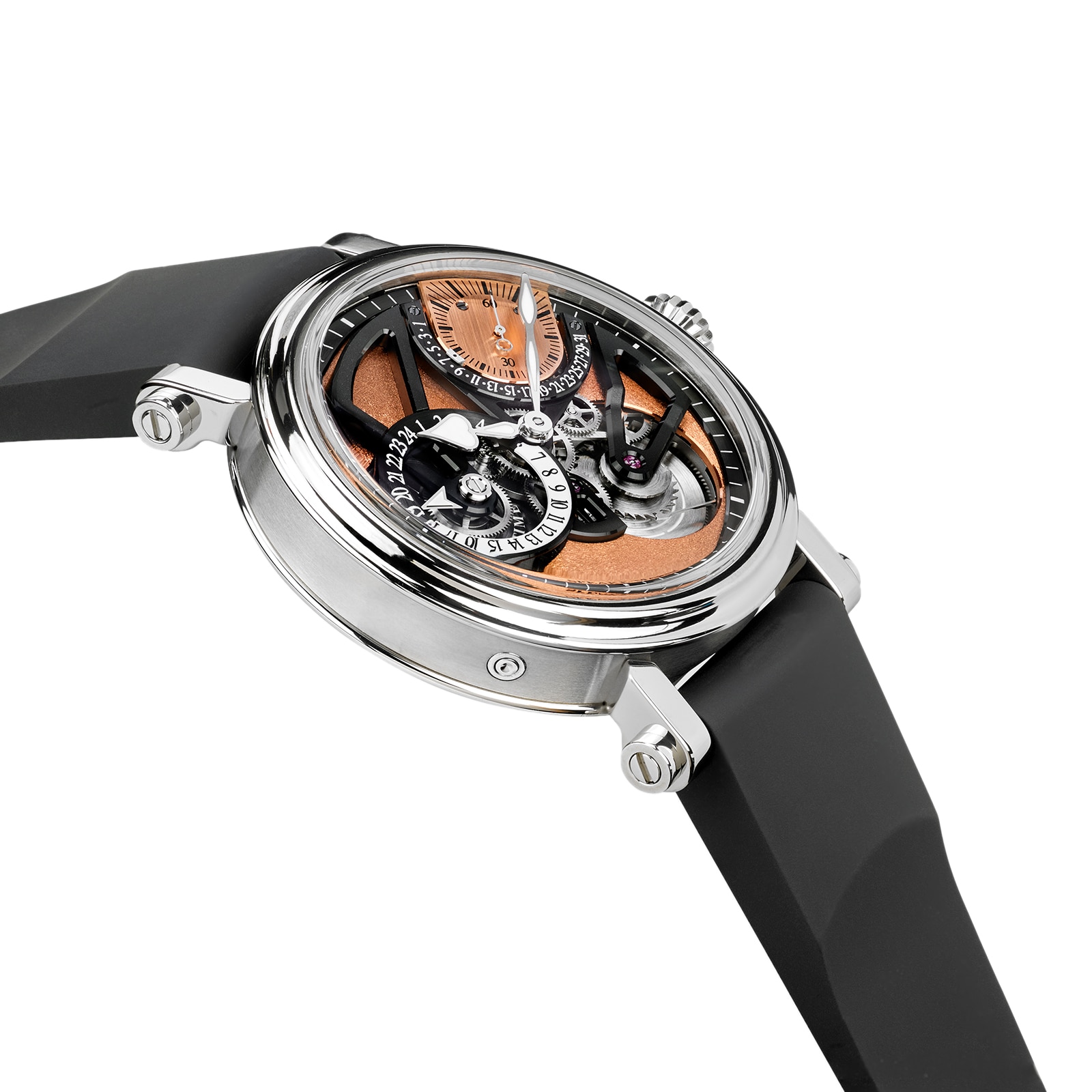 Speake-Marin One & Two Dual Time Watches of Switzerland Group Limited Edition 42mm Pink