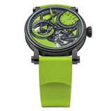 Speake-Marin Dual Time Lime 38mm Limited Edition Mens Watch Green
