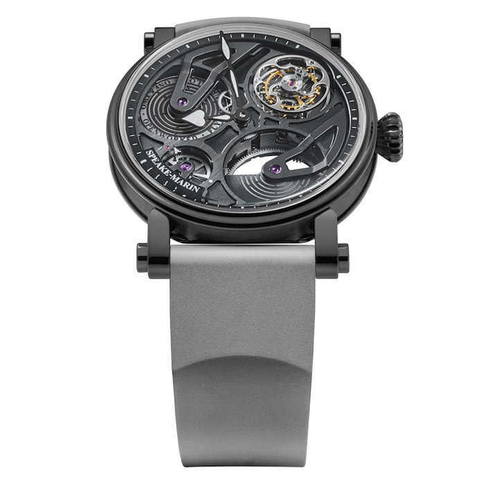 Speake-Marin OpenWorked Tourbillon Black DLC 42mm Mens Watch