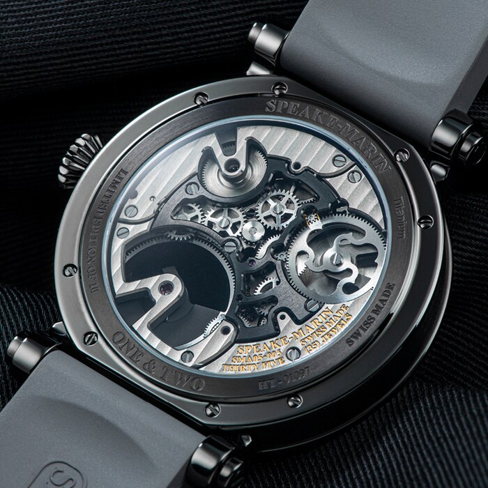 Speake-Marin OpenWorked Tourbillon Black DLC 42mm Mens Watch