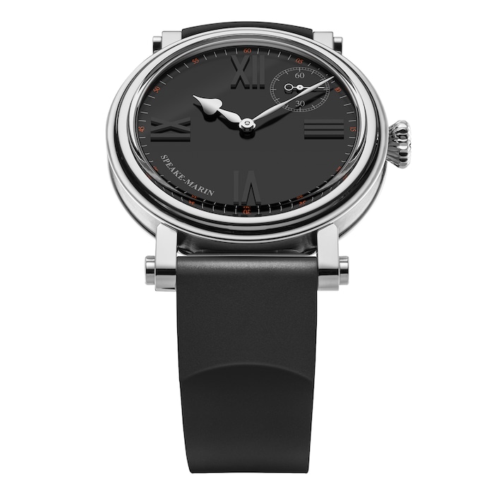 Speake-Marin Academic Black Tie 38mm Mens Watch Black