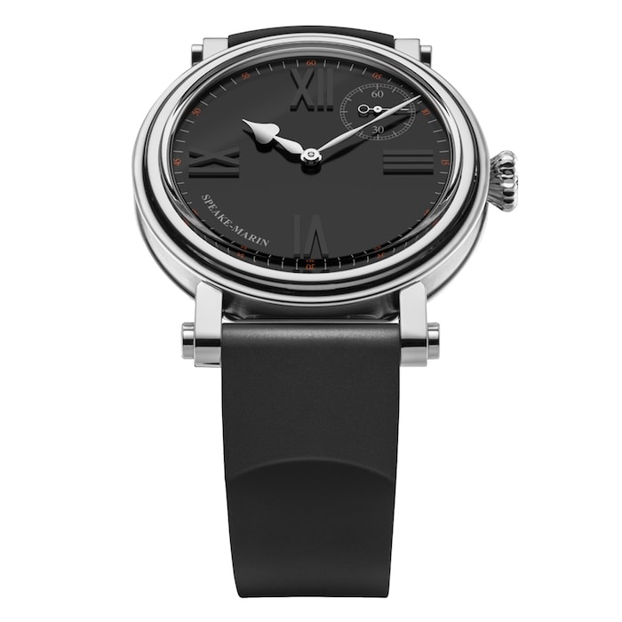 Speake-Marin Academic Black Tie 42mm Mens Watch Black