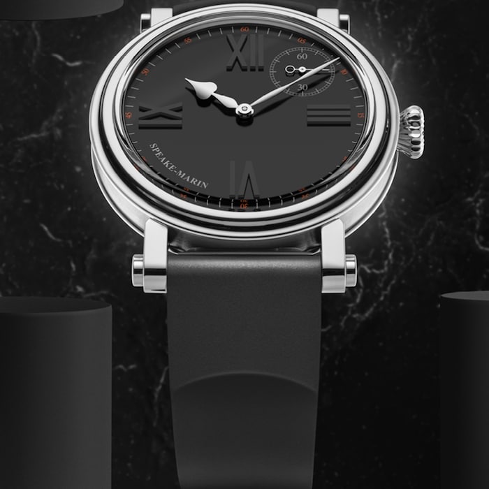 Speake-Marin Academic Black Tie 42mm Mens Watch Black