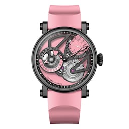 18270055 - Dual Time 38mm Mens Watch Pink