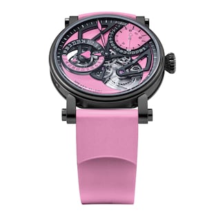 Speake-Marin Dual Time 38mm Mens Watch Pink