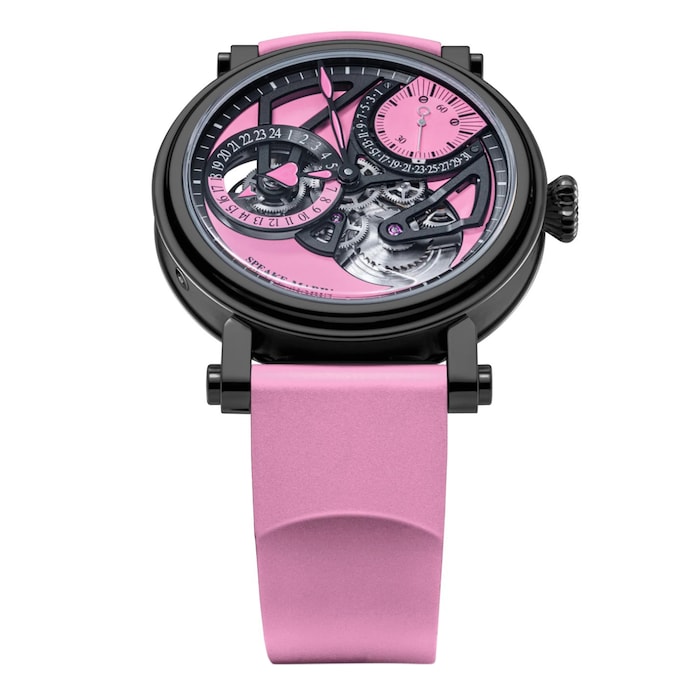 Speake-Marin Dual Time 42mm Mens Watch Pink