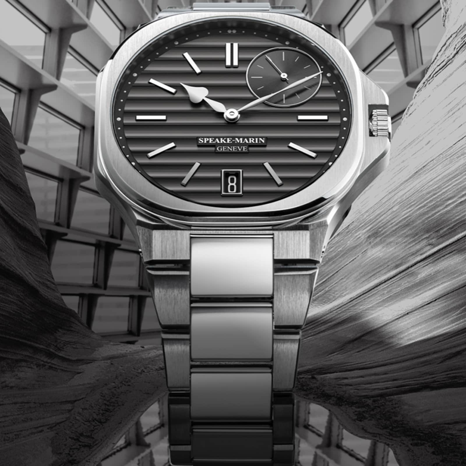 Speake-Marin Ripples Date 40mm Mens Watch Grey