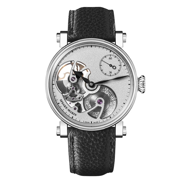 Speake-Marin Openworked Sandblasted Titanium 42mm Mens Watch Silver