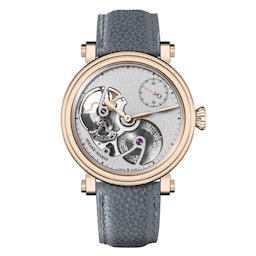18270061 - Openworked Sandblasted Red Gold 42mm Mens Watch Silver