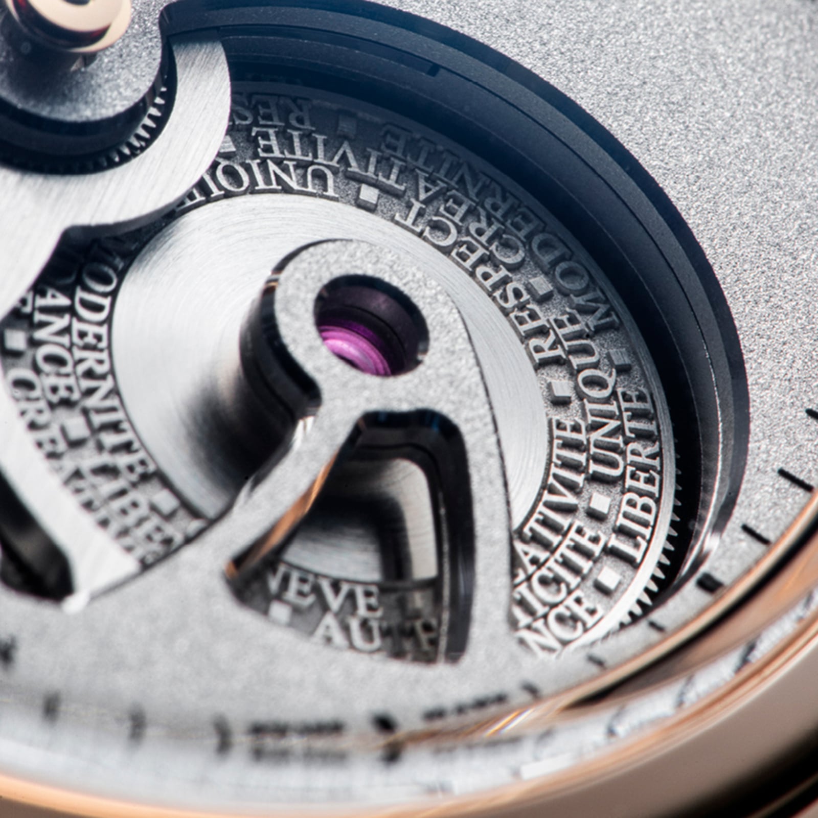Speake-Marin Openworked Sandblasted Red Gold 38mm Mens Watch Silver Speake-Marin Openworked Sandblasted Red Gold 38mm Mens Watch Silver