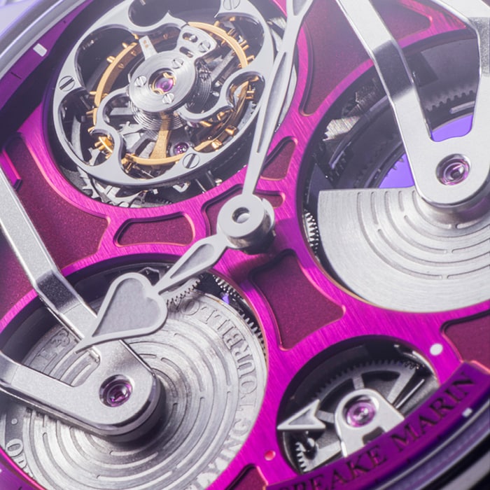 Speake-Marin Piccadilly Tourbillon 42mm Mens Watch Purple