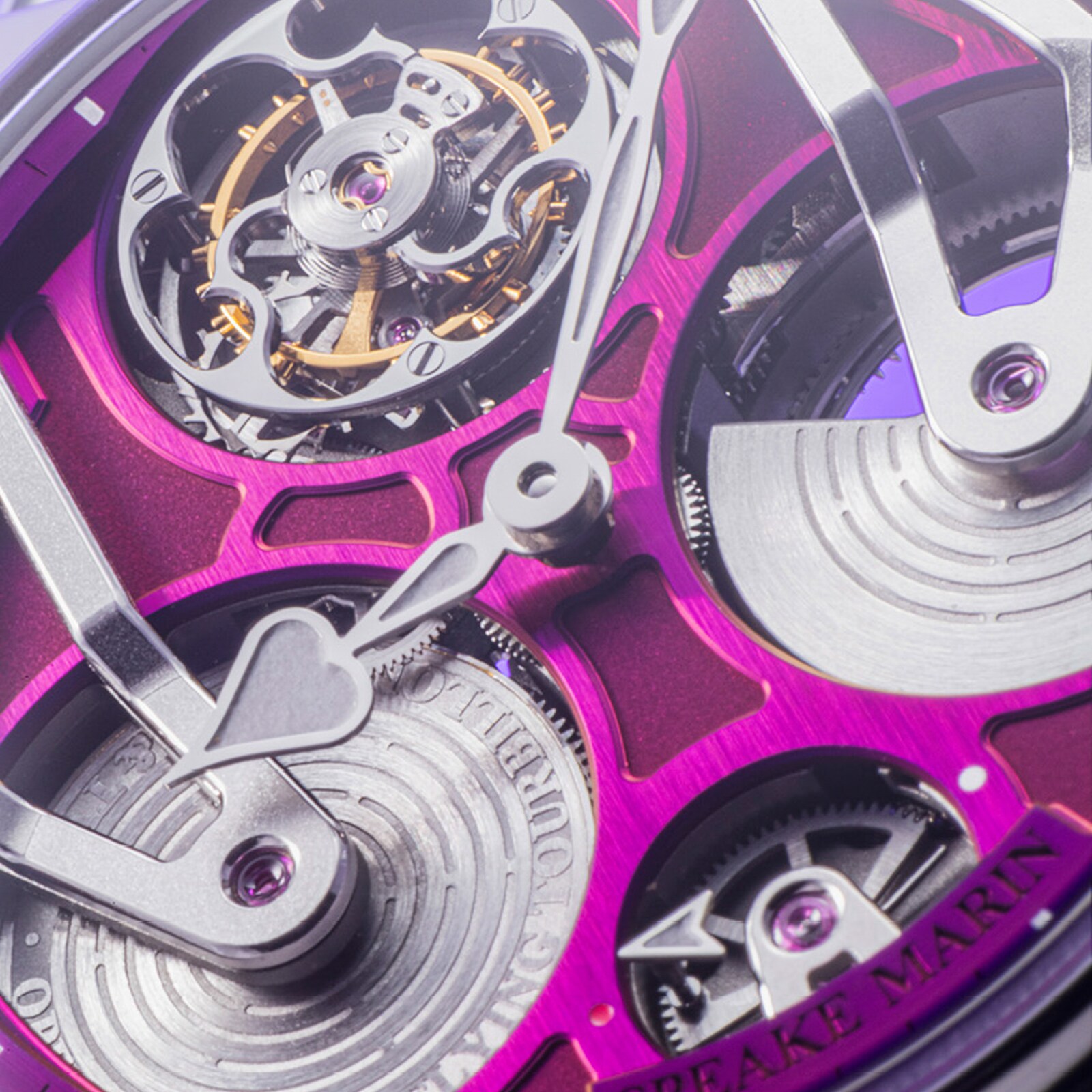 Speake-Marin Piccadilly Tourbillon 42mm Mens Watch Purple