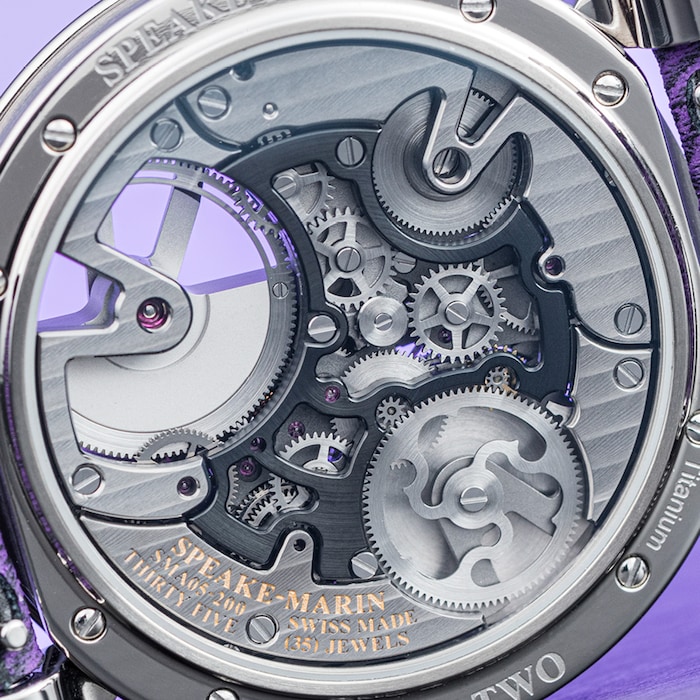 Speake-Marin Piccadilly Tourbillon 42mm Mens Watch Purple