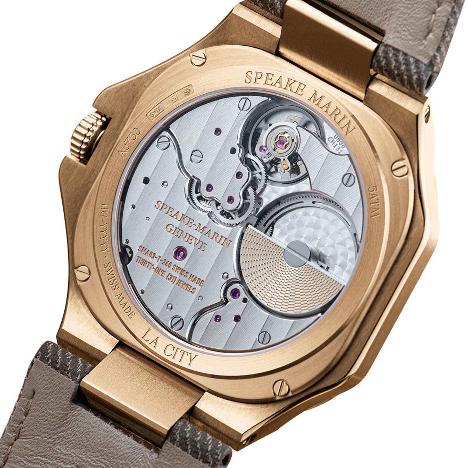 Speake-Marin Ripples 40.5mm Mens Watch Gold