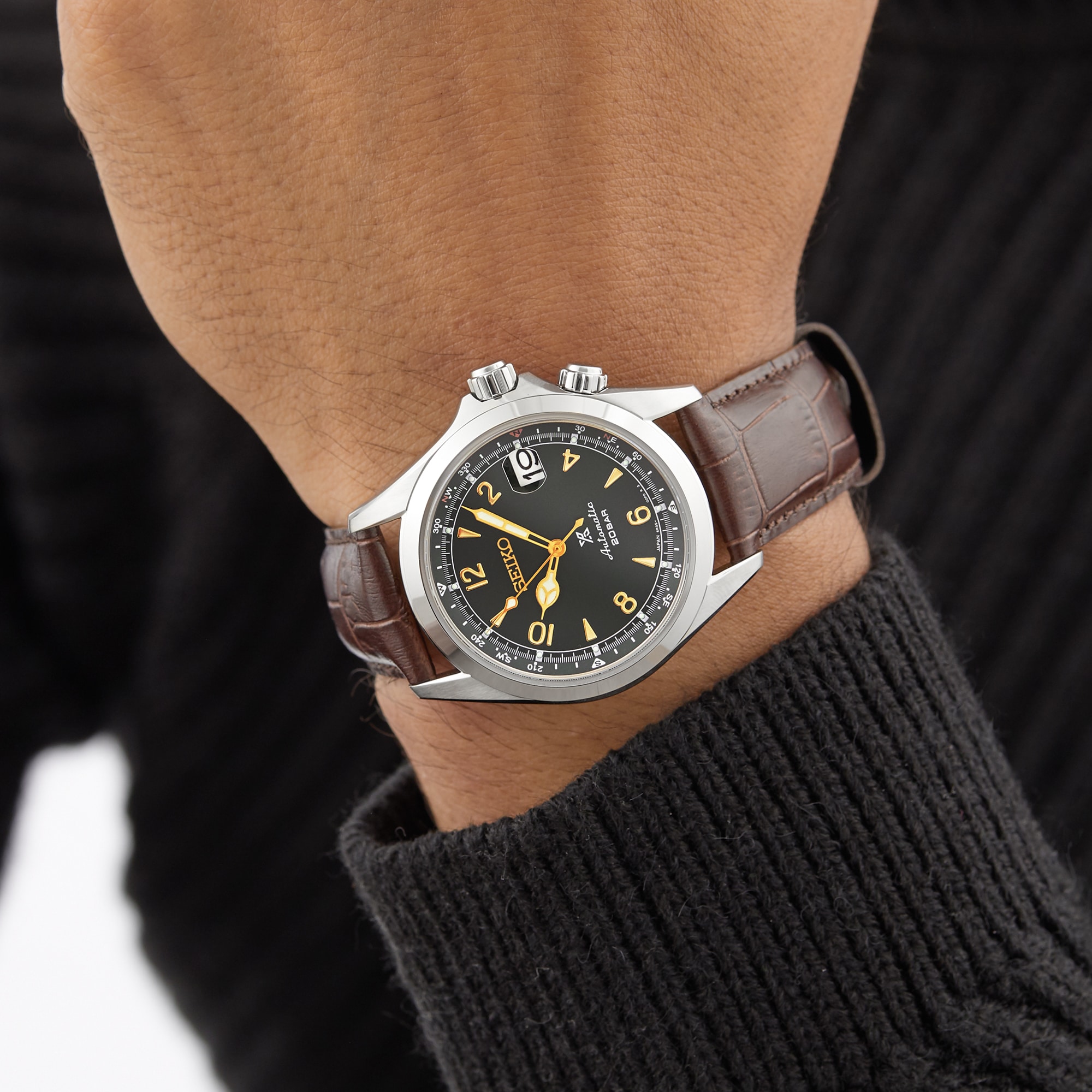 Seiko Prospex Alpinist Compass Bearing Function 39.5mm Mens Strap Watch Seiko Prospex Alpinist Compass Bearing Function 39.5mm Mens Strap Watch