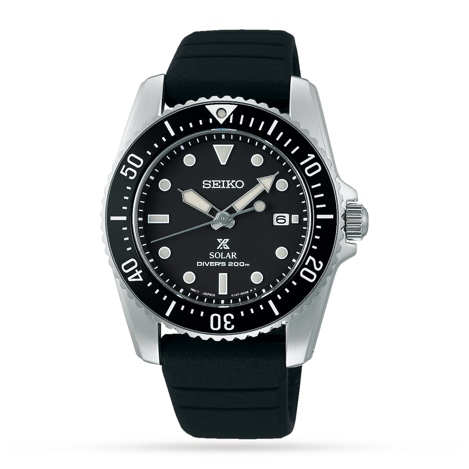 Seiko Prospex Solar Scuba Black Divers 200M Mens Watch Seiko Prospex Solar Scuba Black Divers 200M Mens Watch
