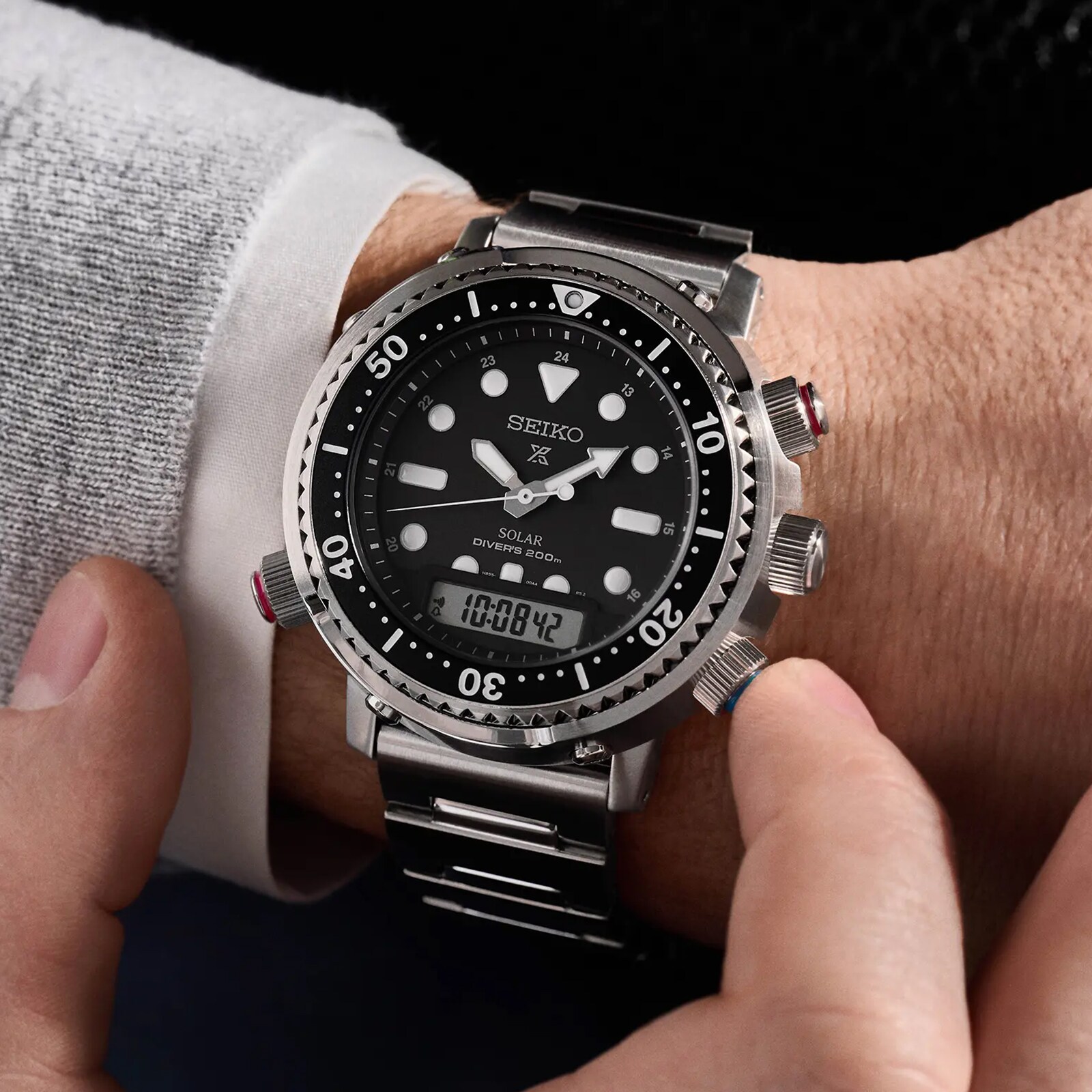 Seiko Prospex Solar 'Arnie' Hybrid Diver's 40th Anniversary 47mm Mens Watch