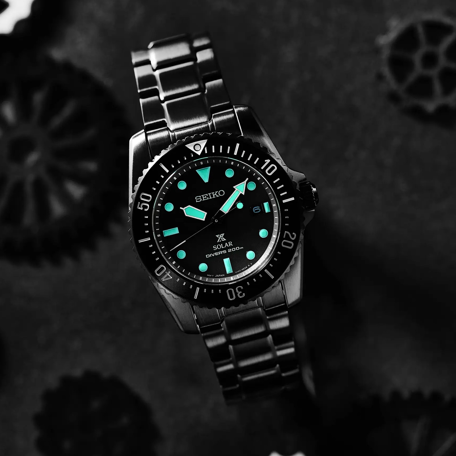 Seiko Prospex Black Series' Solar Diver's 1965 Re-Interpretation 38.5mm Mens Watch Limited Edition