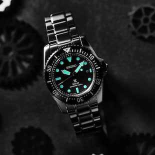 Seiko Prospex Black Series' Solar Diver's 1965 Re-Interpretation 38.5mm Mens Watch Limited Edition