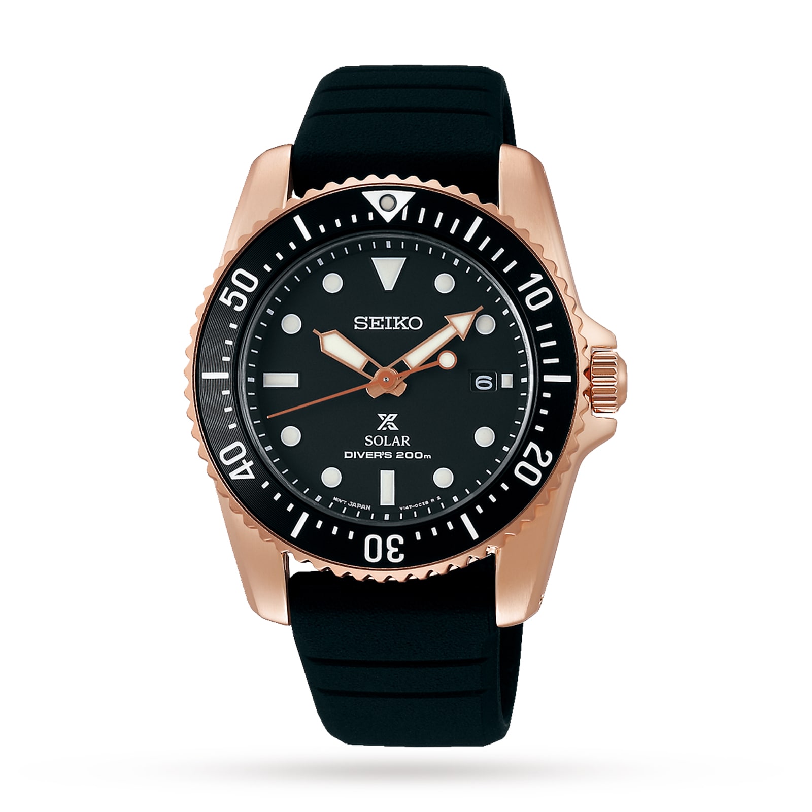 Seiko Prospex Compact Solar Scuba Diver 38.5mm Mens Watch