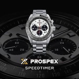 Seiko Prospex Speedtimer Go Large Solar Chronograph 41.5mm Mens Watch Silver