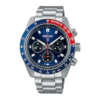 Seiko Prospex Speedtimer Go Large Solar Chronograph 41.5mm Mens Watch Blue Seiko Prospex Speedtimer Go Large Solar Chronograph 41.5mm Mens Watch Blue