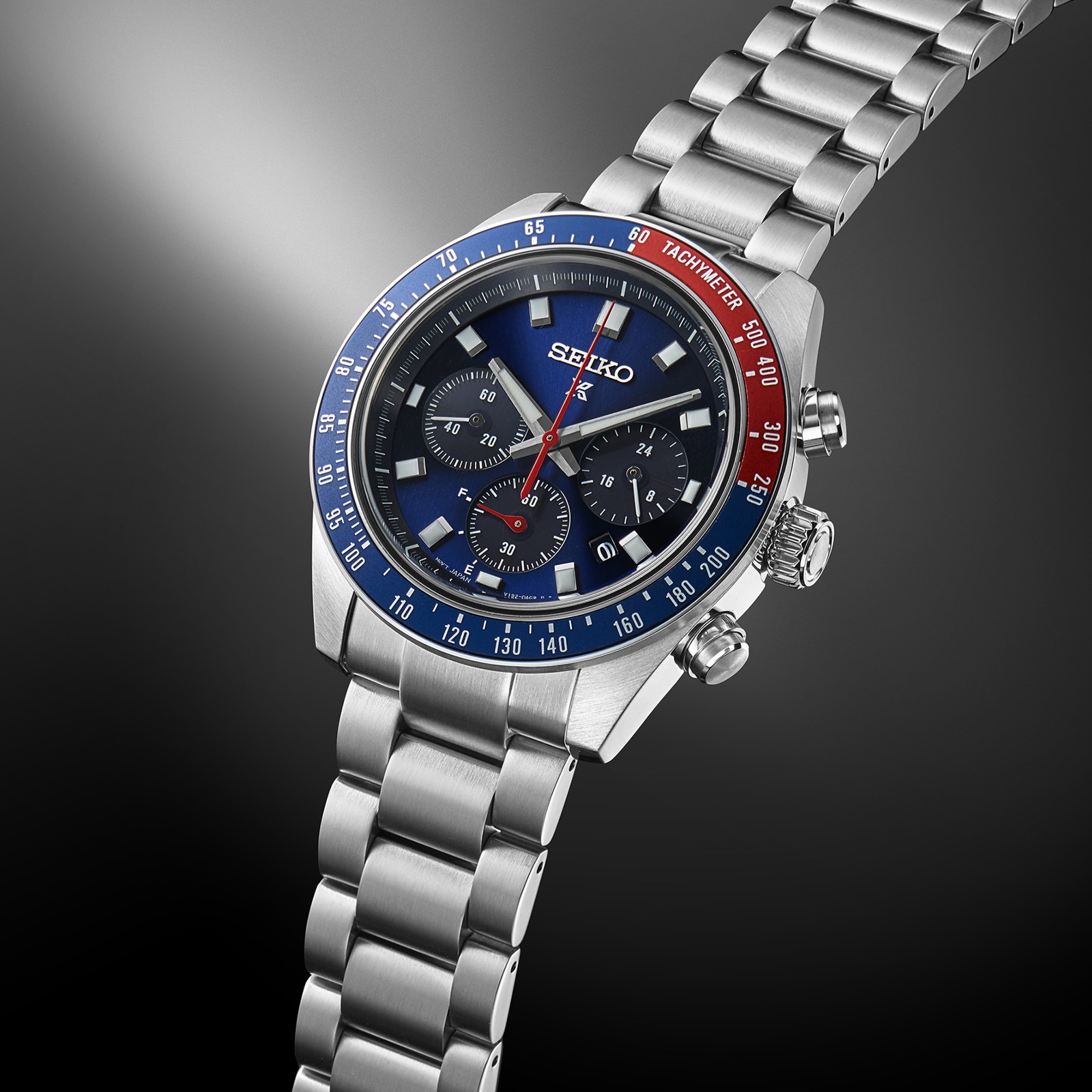 Seiko Prospex Speedtimer Go Large Solar Chronograph 41.5mm Mens Watch Blue Seiko Prospex Speedtimer Go Large Solar Chronograph 41.5mm Mens Watch Blue