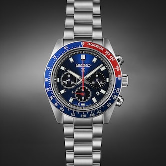 Seiko Prospex Speedtimer Go Large Solar Chronograph 41.5mm Mens Watch Blue Seiko Prospex Speedtimer Go Large Solar Chronograph 41.5mm Mens Watch Blue
