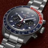 Seiko Prospex Speedtimer Go Large Solar Chronograph 41.5mm Mens Watch Blue