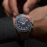 Seiko Prospex Speedtimer Go Large Solar Chronograph 41.5mm Mens Watch Blue