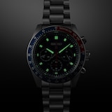 Seiko Prospex Speedtimer Go Large Solar Chronograph 41.5mm Mens Watch Blue