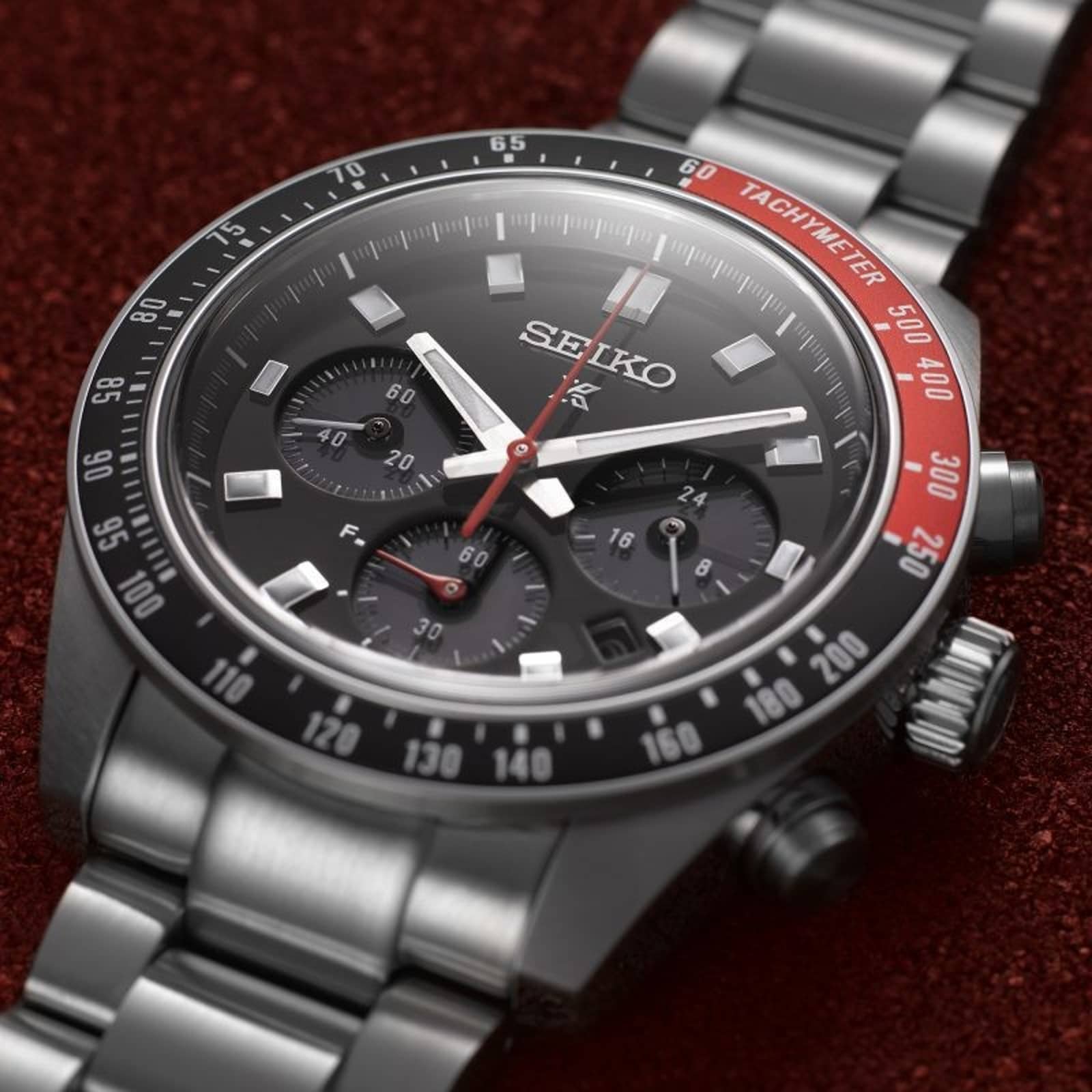 SEIKO PROSPEX Speedtimer ‘Go Large’ Solar Chronograph 41.5mm Mens Watch Black