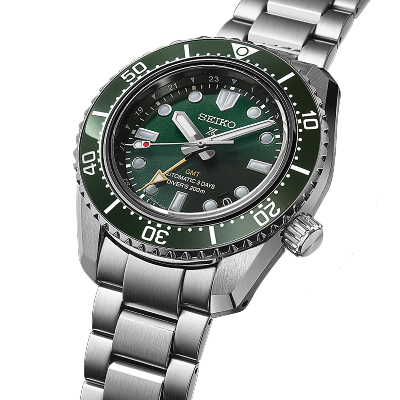 Seiko Prospex Divers GMT Marine Green 42mm Mens Watch 1968