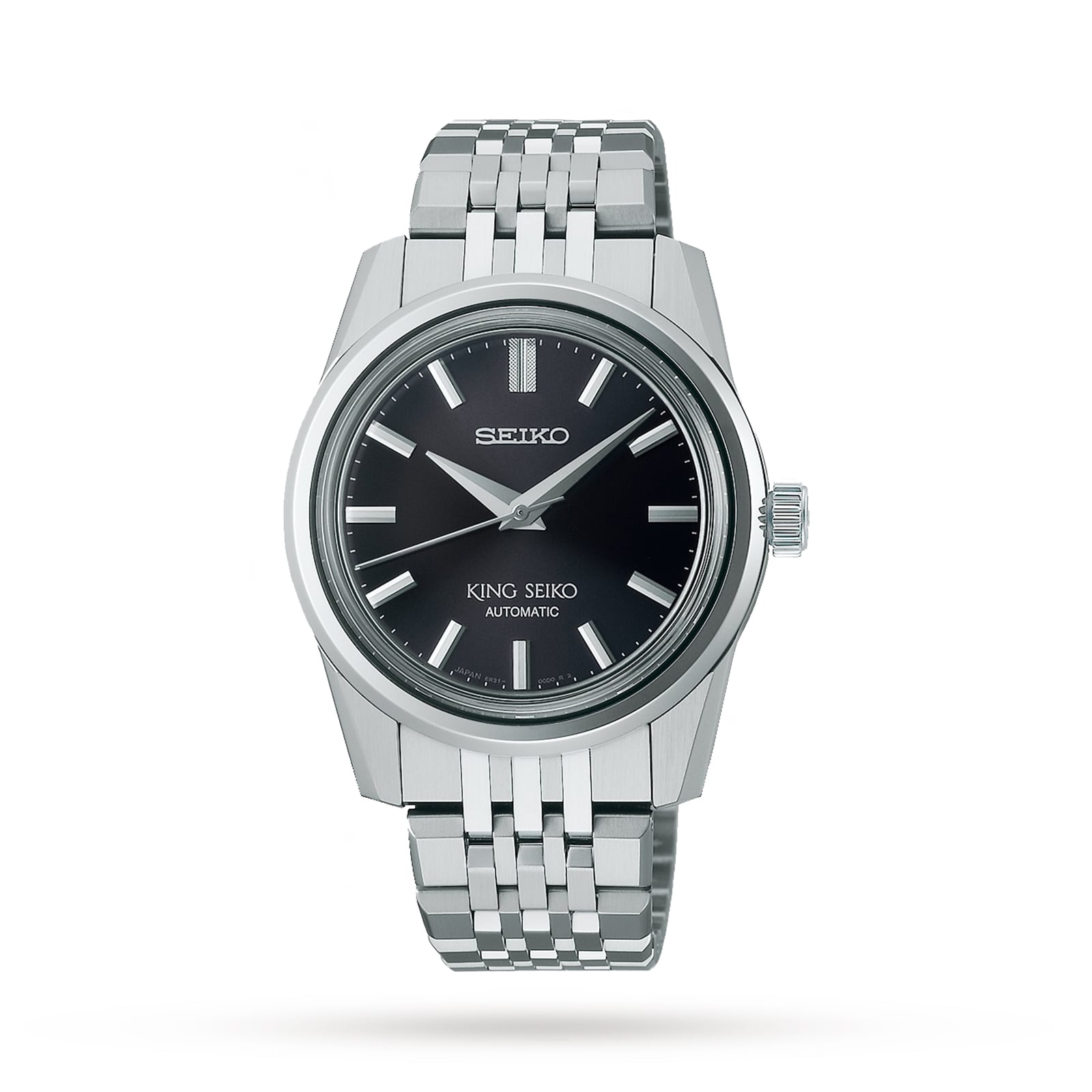 Seiko King Seiko 37mm Mens Watch Black SPB283J1 Mappin and Webb