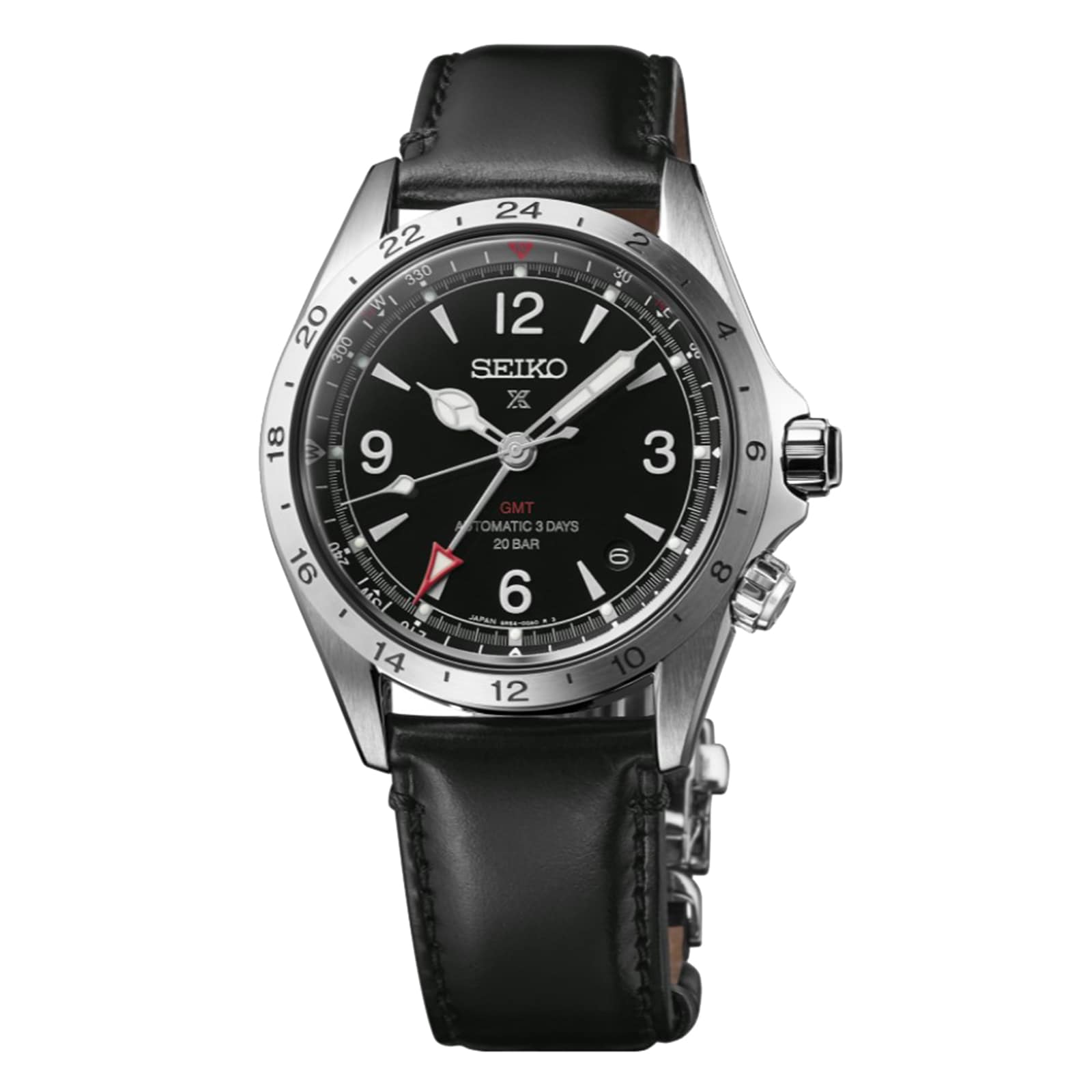 Alpinist GMT Function 39.5mm Mens Strap Watch