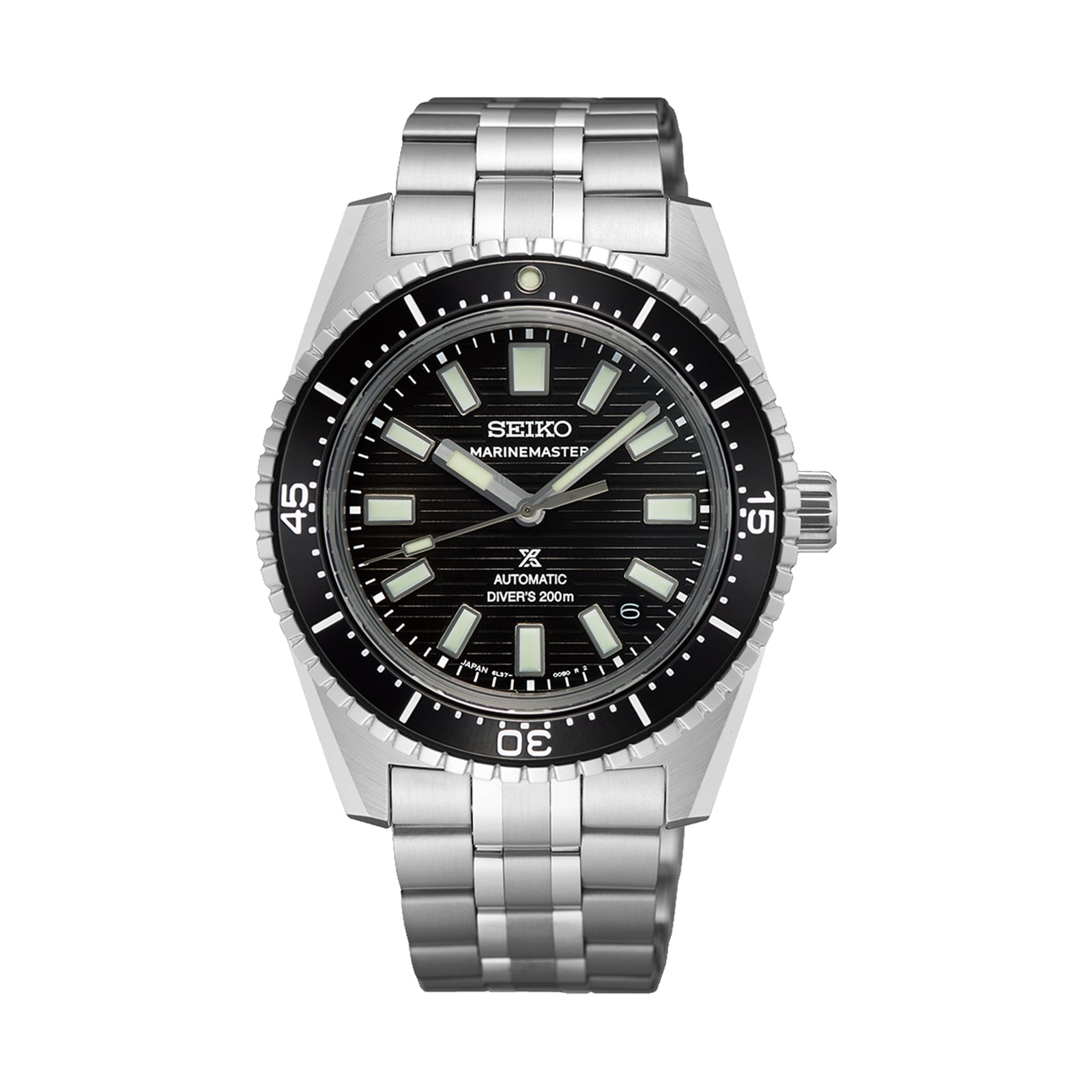 Seiko Prospex Black Dark Water Marinemaster 1965 Reinterpretation Diver 39.5mm Mens Watch Black SJE101J1 Watches Of Switzerland UK