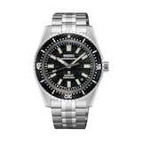 Seiko Prospex Black Dark Water Marinemaster 1965 Reinterpretation Diver 39.5mm Mens Watch Black