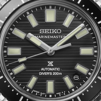 Seiko Prospex Black Dark Water Marinemaster 1965 Reinterpretation Diver 39.5mm Mens Watch Black Seiko Prospex Black Dark Water Marinemaster 1965 Reinterpretation Diver 39.5mm Mens Watch Black