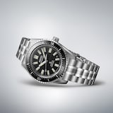 Seiko Prospex Black Dark Water Marinemaster 1965 Reinterpretation Diver 39.5mm Mens Watch Black