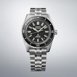 Seiko Prospex Black Dark Water Marinemaster 1965 Reinterpretation Diver 39.5mm Mens Watch Black