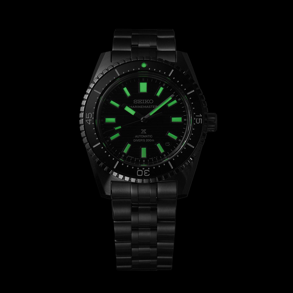 Seiko Prospex Black Dark Water Marinemaster 1965 Reinterpretation Diver 39.5mm Mens Watch Black Seiko Prospex Black Dark Water Marinemaster 1965 Reinterpretation Diver 39.5mm Mens Watch Black