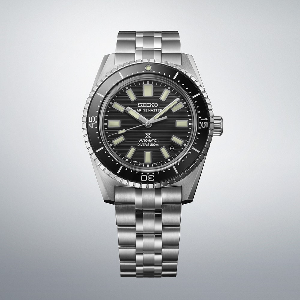 Seiko Prospex Black Dark Water Marinemaster 1965 Reinterpretation Diver 39.5mm Mens Watch Black Seiko Prospex Black Dark Water Marinemaster 1965 Reinterpretation Diver 39.5mm Mens Watch Black