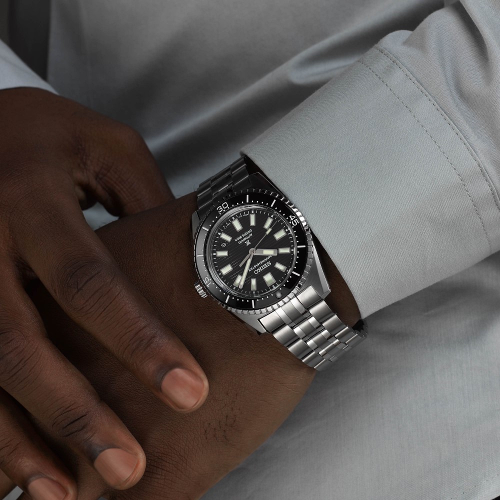 Seiko Prospex Black Dark Water Marinemaster 1965 Reinterpretation Diver 39.5mm Mens Watch Black Seiko Prospex Black Dark Water Marinemaster 1965 Reinterpretation Diver 39.5mm Mens Watch Black
