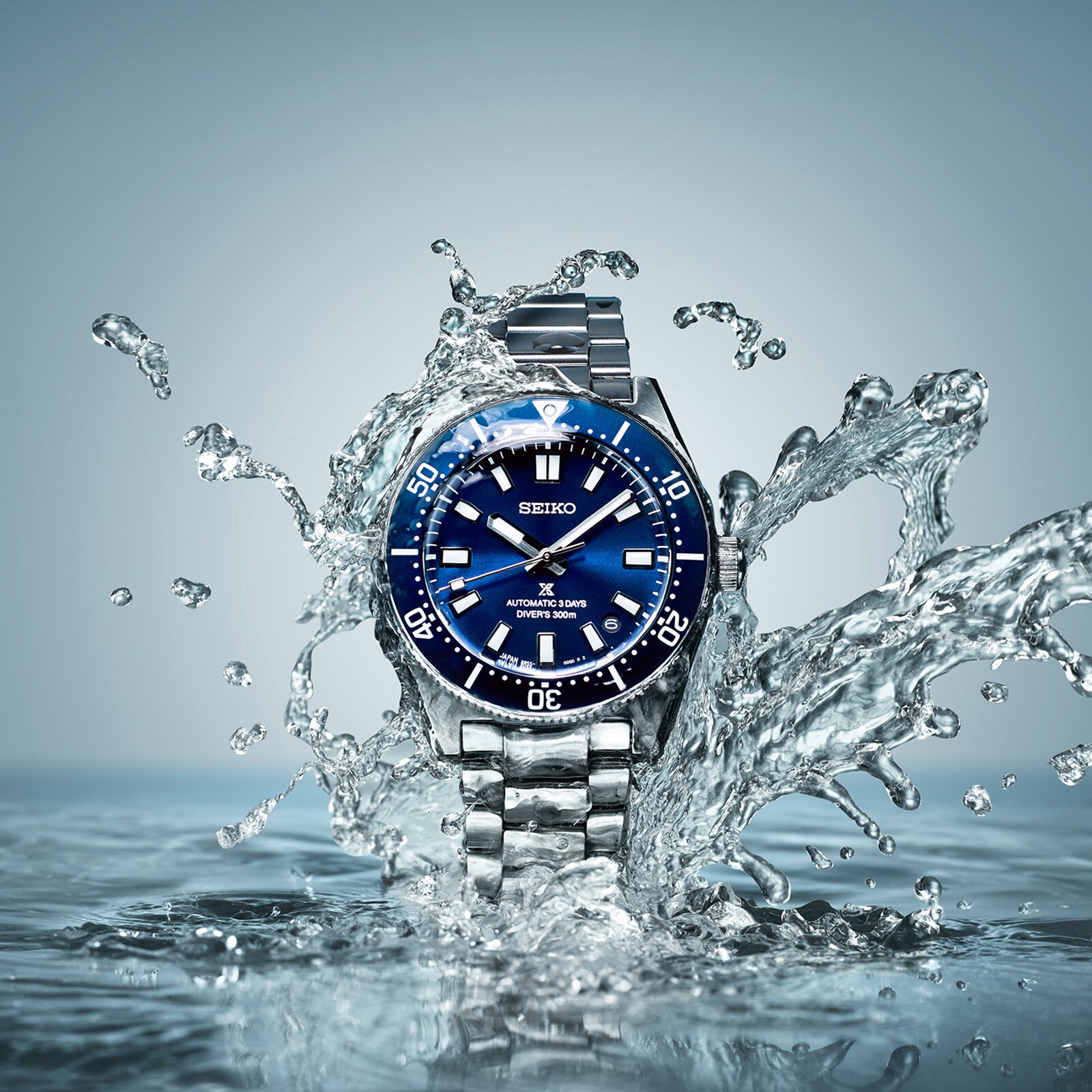 Seiko Prospex Prospex 1965 Revival Diver's 3-day 300m in Scuba Blue