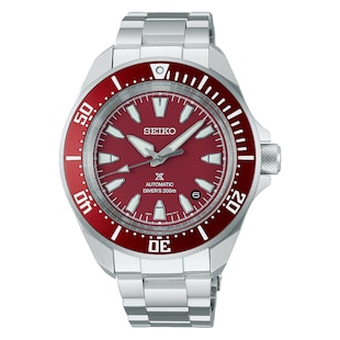 Seiko Prospex 4R Red 'Shog-urai' Diver 41.7mm Mens Watch